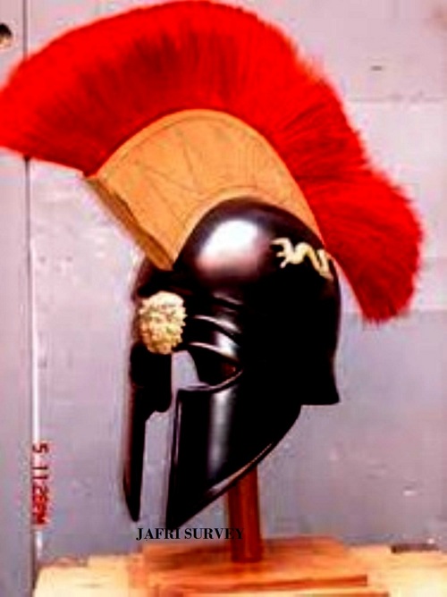 Antique Brass & Greek Helmets