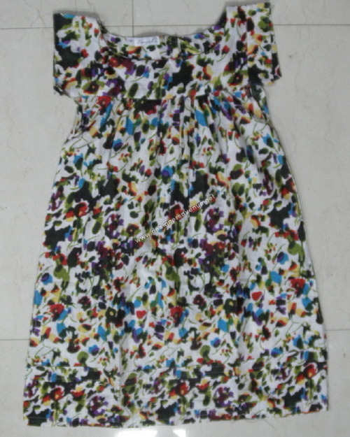 Cotton printed ladies dress top