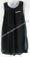 Polyester Knitted Ladies Dress - Knee-length Black A-line, Sleeveless | Soft Fabric, Breathable, Durable Stitching, Elegant Look
