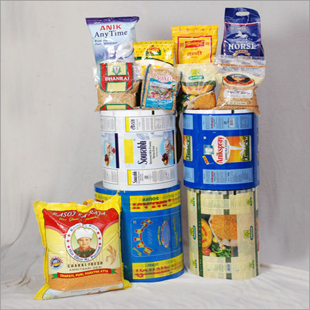 Grocery Packaging Laminated Roll and Pouch