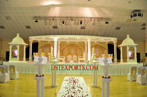 Wedding White Raja Mandap