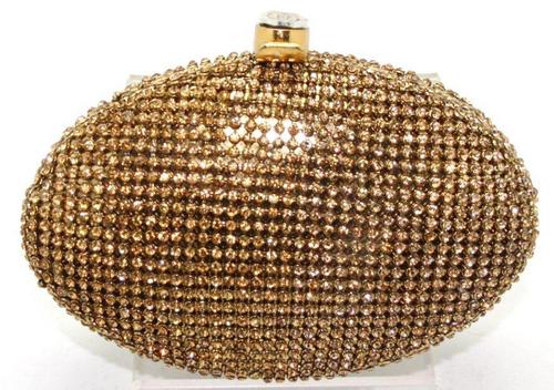 FAVOLA Crystal Mesh Metal Clutch Bags