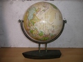Antique Metal Globe - Metal & Wooden, 10 Inches Diameter X 12 Inches Height, Vintage World Map, Antique Style, Durable, Decorative, Unique Design
