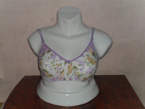 printed flora bra