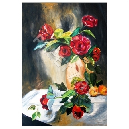 Flower Pot Oil Painting