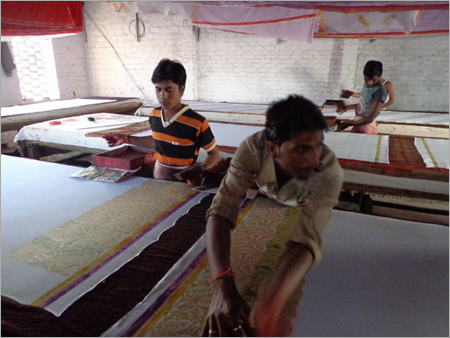 Sanganeri Hand Block Printing work