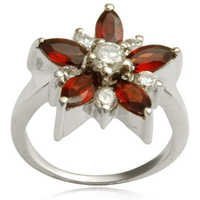 Flower Ring Studded With Marquise And Rounds Gemstonevalentines Day Ring From Valentine Jewellery Gender: Women