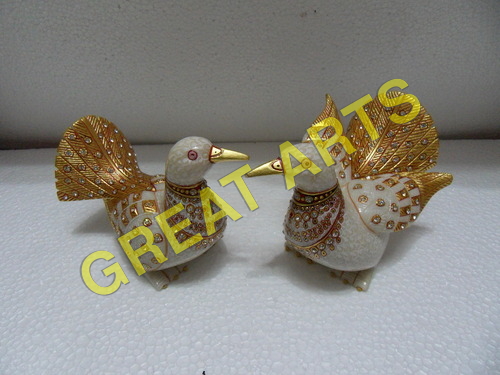 Marble Gold Painted Pigeon
