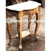 Handmade Wooden Carved Table