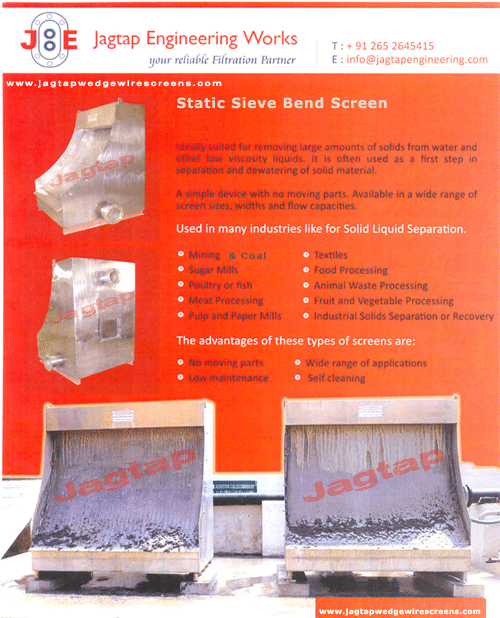Static Sieve Bend Screen
