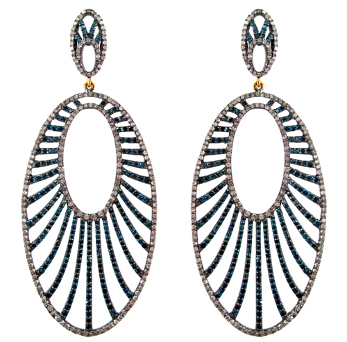Pave Diamond Earrings