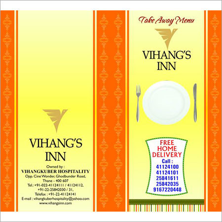 Restaurant Menu Card