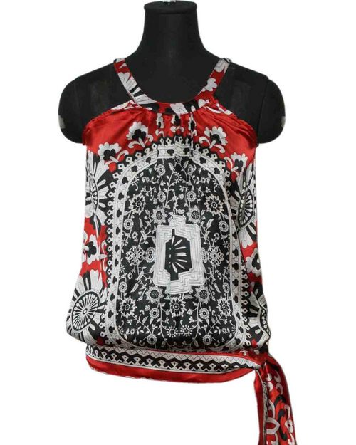 Ladies Stylish Satin Silk Top