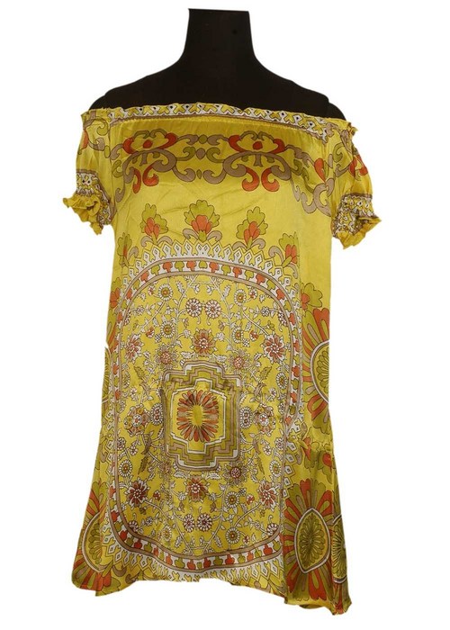 Ladies Fancy Satin Silk Tunic Top