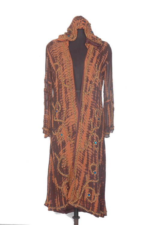 Hooded Long Beaded Kaftan