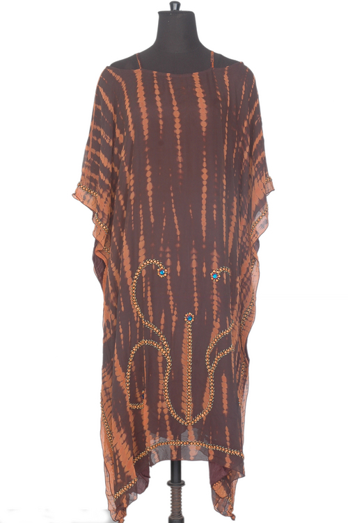 Open Shoulder Long Kaftan