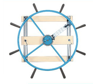 Nautical Cum Shoulder Wheel (Wall Mounting) Dia 48 Age Group: Adults