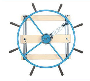 NAUTICAL cum SHOULDER WHEEL (Wall Mounting) Dia 48