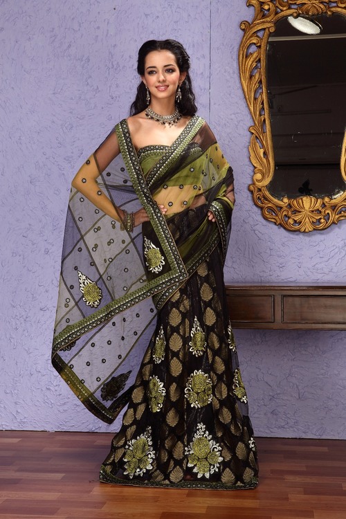 Embroidered Partywear Saree Collection in Wholesale Price