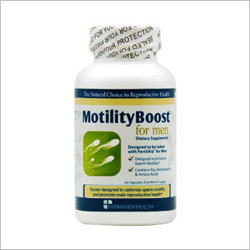 MotilityBoost For Men - 60 Herbal Capsules | Enhances Sperm Motility, Doctor Approved, Daily Intake with FertilAid for Men