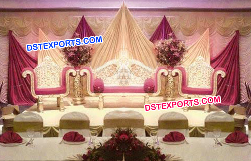 Latest Wedding Golden Sofa Set
