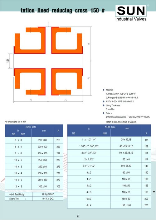 reducing cross 150