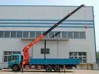 Stick Boom Truck Mounted Crane Rental - Steel, 10-50m Boom Length, Orange Color | Hydraulic System, Easy Maintenance, Heavy Lifting, Versatile Use