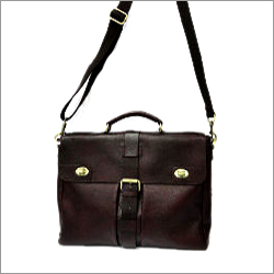 Leather Messenger Bags - Genuine Leather, 15x12x5 Inches, Brown, Buckle Strap, Multiple Compartments, Durable, Stylish Design, Smooth Texture, Professional Look
