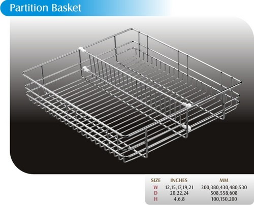 Stainless Steel Partition Basket