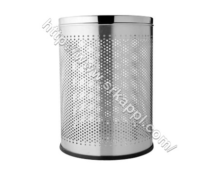 Perforated Dust Bin - Stainless Steel 40L Capacity | Glossy Finish Durable Design Customizable Dimensions
