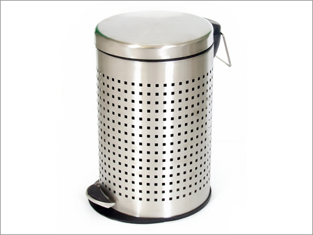 Stainless Steel Perforated Pedal Dust Bin