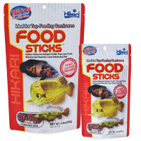 Hikari Food Sticks 250 Gm - Red Color, Carnivorous Fish Diet | Rapid Growth, Vibrant Color, Reduced Waste, Easy Feeding