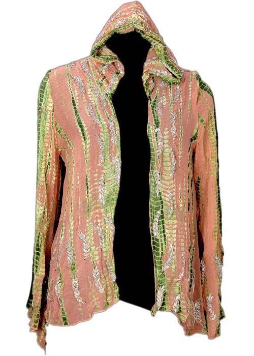 Hooded Short Kaftan Dress for Ladies