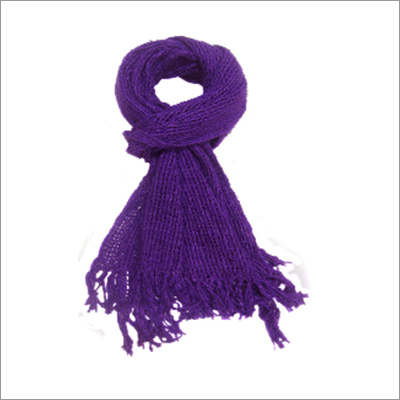 Silk Violet Net Scarf - Medium Length, Plain Pattern | Ideal for Rainy, Spring, Summer, and Winter Daily Wear