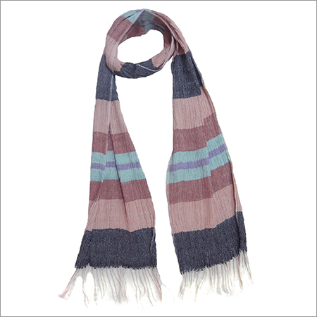 Crinkle Scarf - Medium Length, Multicolor Cotton | Ideal for Daily Use in Rainy, Spring, Summer & Winter Seasons
