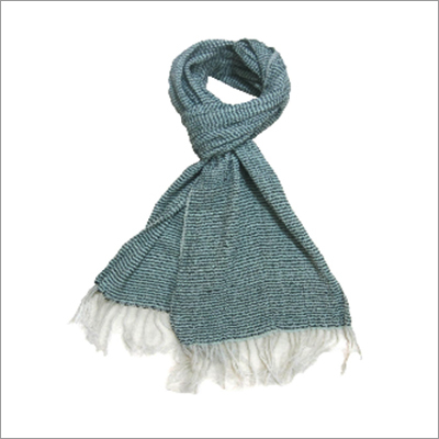 Silk Stoles - Silk Fabric, Fringe Closure, Blue Color, Printed Pattern | Perfect for Daily Wear, Evening Outings, Meditation & Prayer