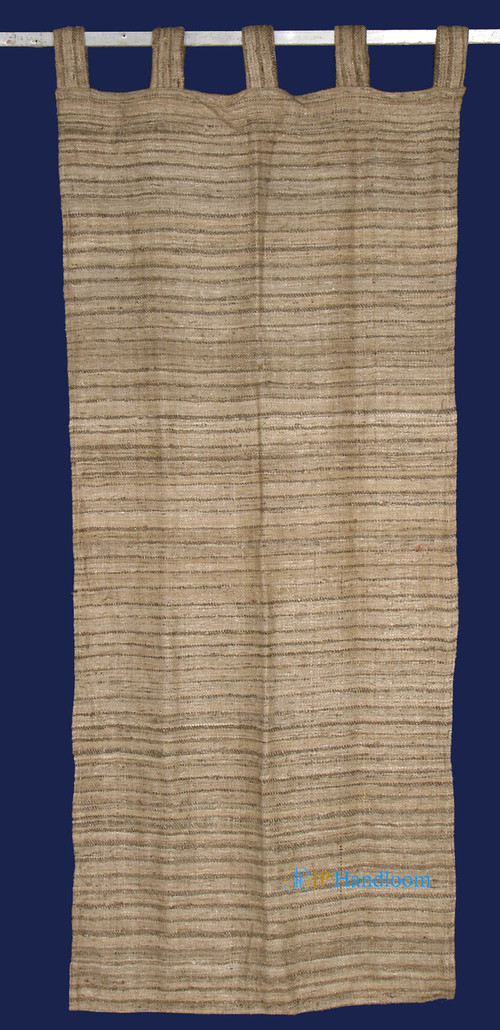 Brown Silk Natural Tassar Curtain