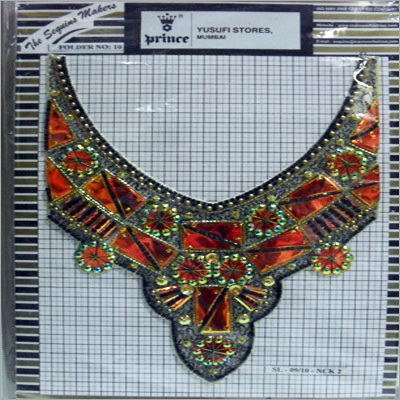 Necklace Colored Sequins