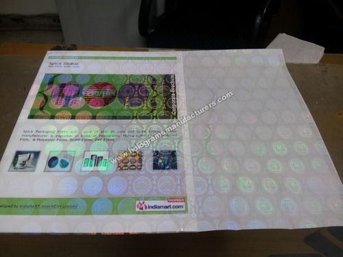 HOLOGRAPHIC SELF ADHESIVE DOCUMENT FILM