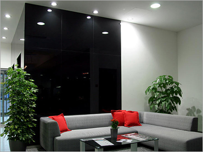 Black Lacquered Glass