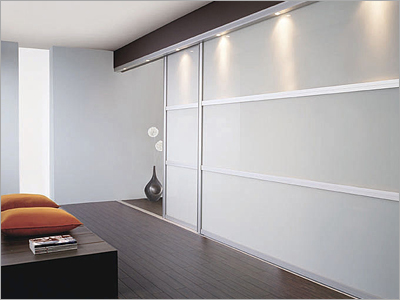 Sliding Lacquered Glass Panel