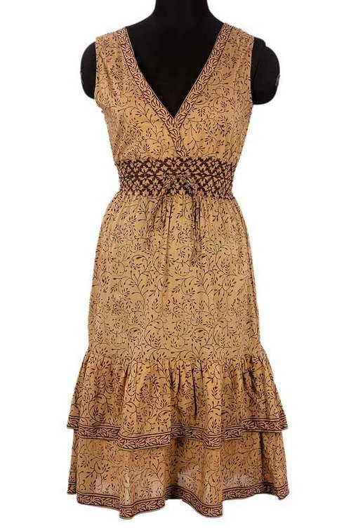 Fancy Hand Block Printed Dress