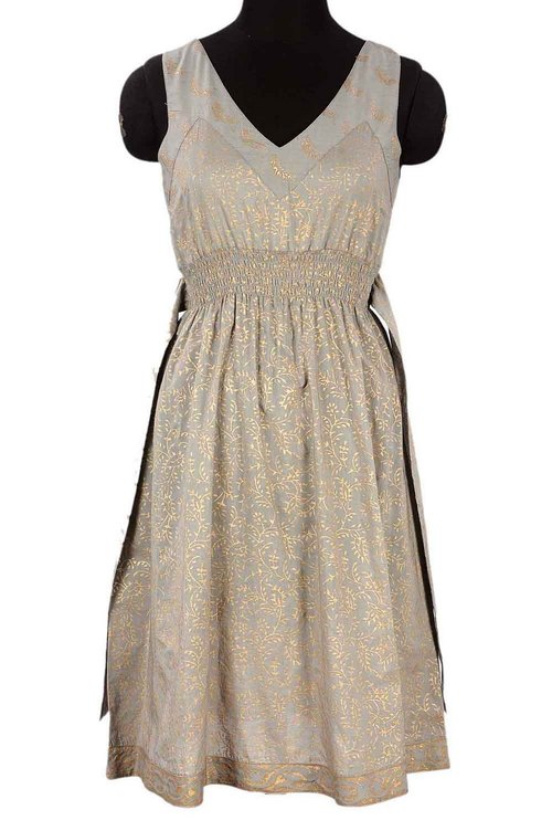 Stylish Hand Block Printed Dress