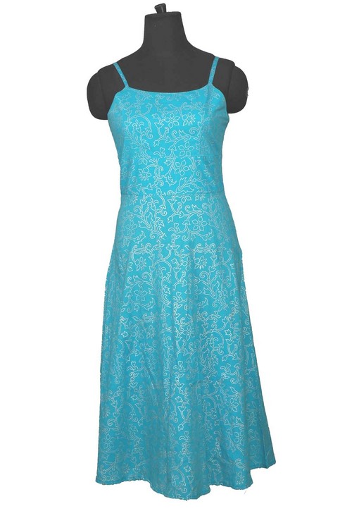 Designer Women Hand Block Printed Dress