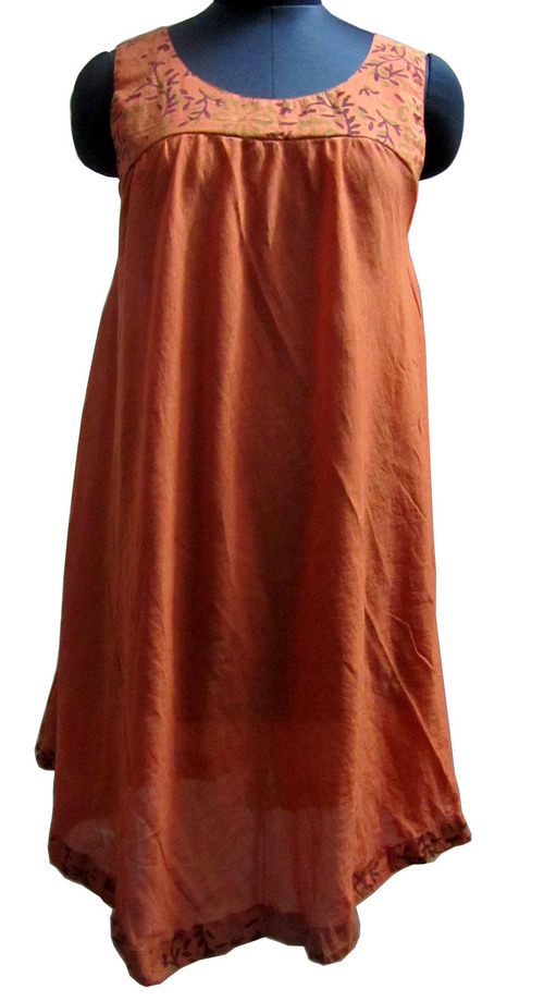 Sleeveless Hand Block Printed Dress