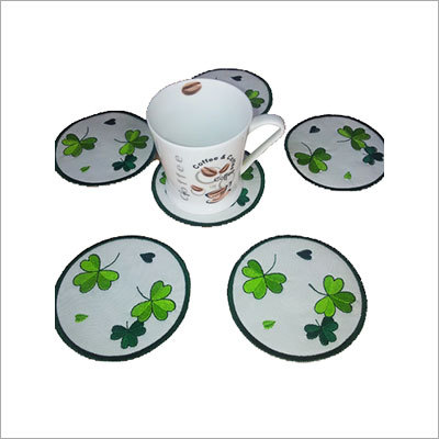 Designer Embroidered Coasters