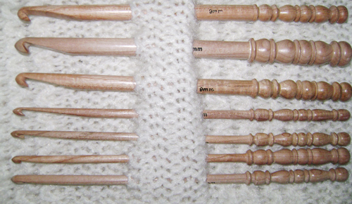 Swivel Top Wooden Crochet Hooks
