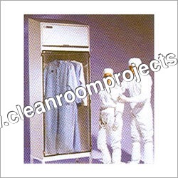 White Cleanroom Garment Storage Cabinets