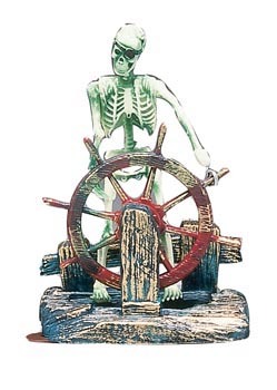 PENN PLAX SKELETON AT THE WHEEL