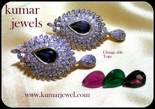 PLATINUM PLATED EARRING.